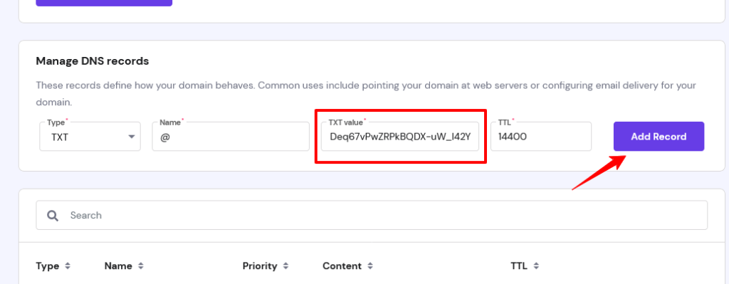 adding-txt-record-in-hostinger