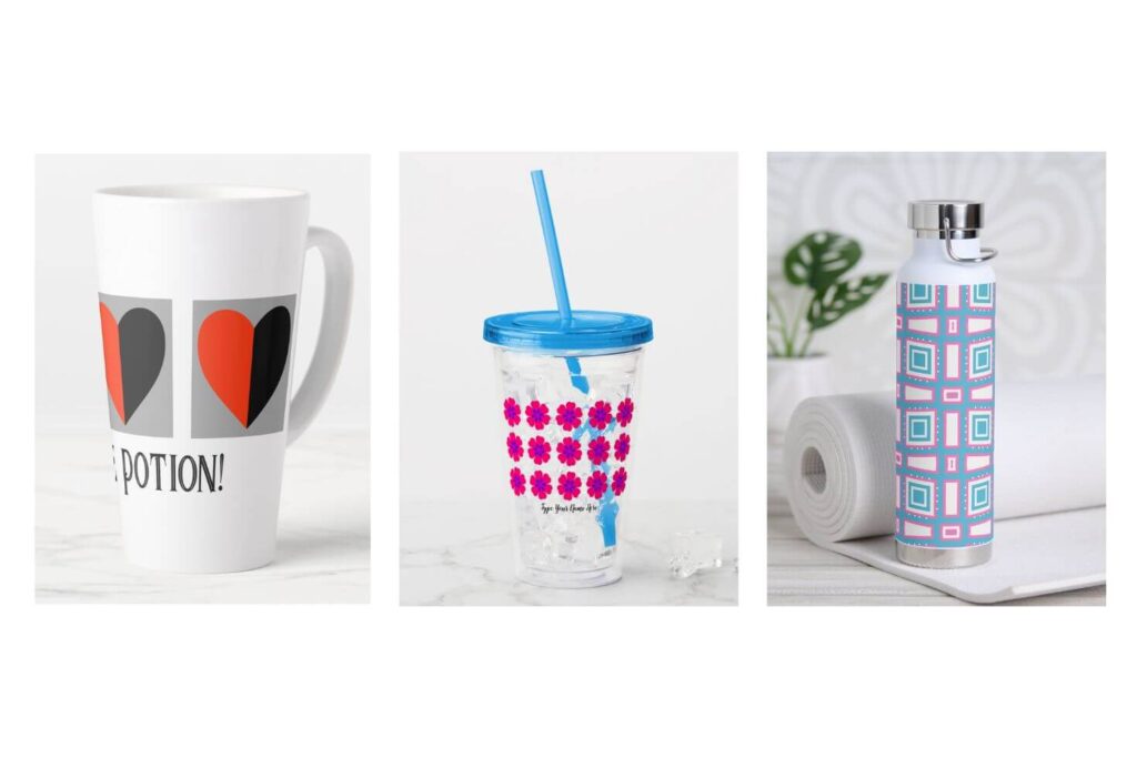 mugs tumblers and bottles 