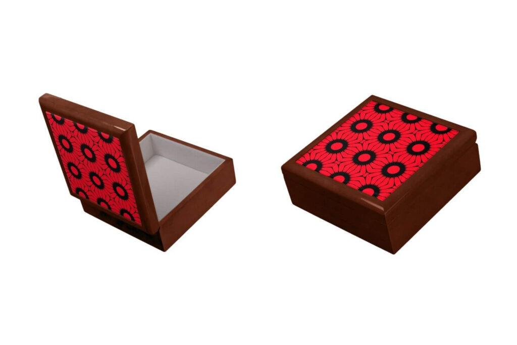 Wooden Jewelry Keepsake Box for Men and Women